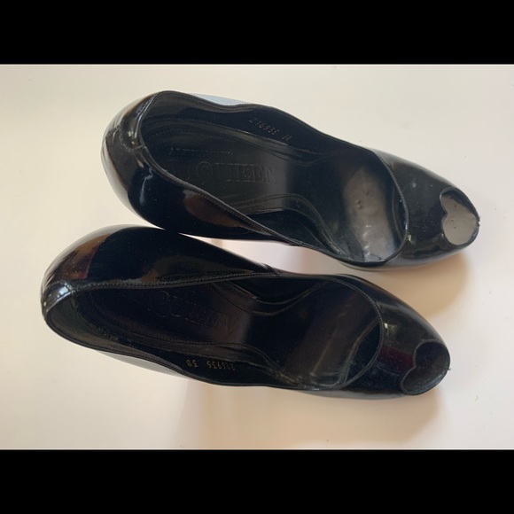 FINAL SALE - Alexander McQueen pink-sole open-toe heels 38 - Picture 10 of 16